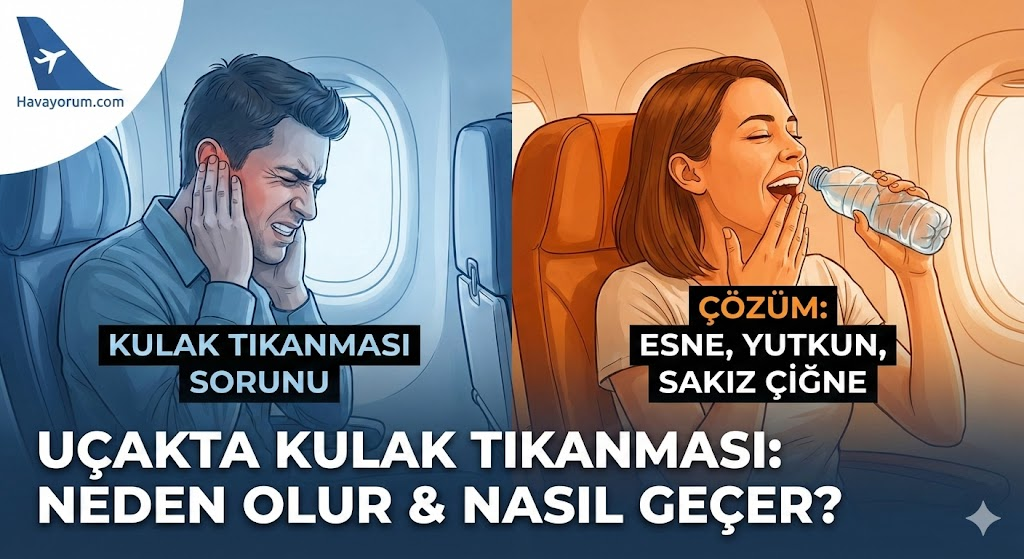 Uçakta Kulak Tıkanması Neden Olur ve Nasıl Geçer?