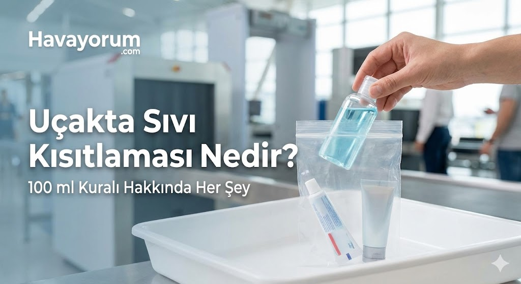 Uçakta Sıvı Kısıtlaması Nedir? 100 ml Kuralı Hakkında Her Şey