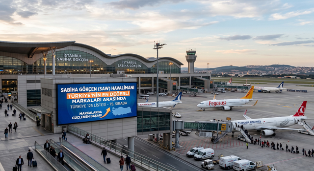 Sabiha Gökçen Havalimanı, Türkiye’nin en değerli markaları arasına girdi