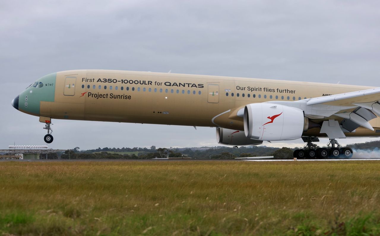 Qantas'ın Project Sunrise Uçağı A350-1000ULR İlk Uzun Testini Tamamladı