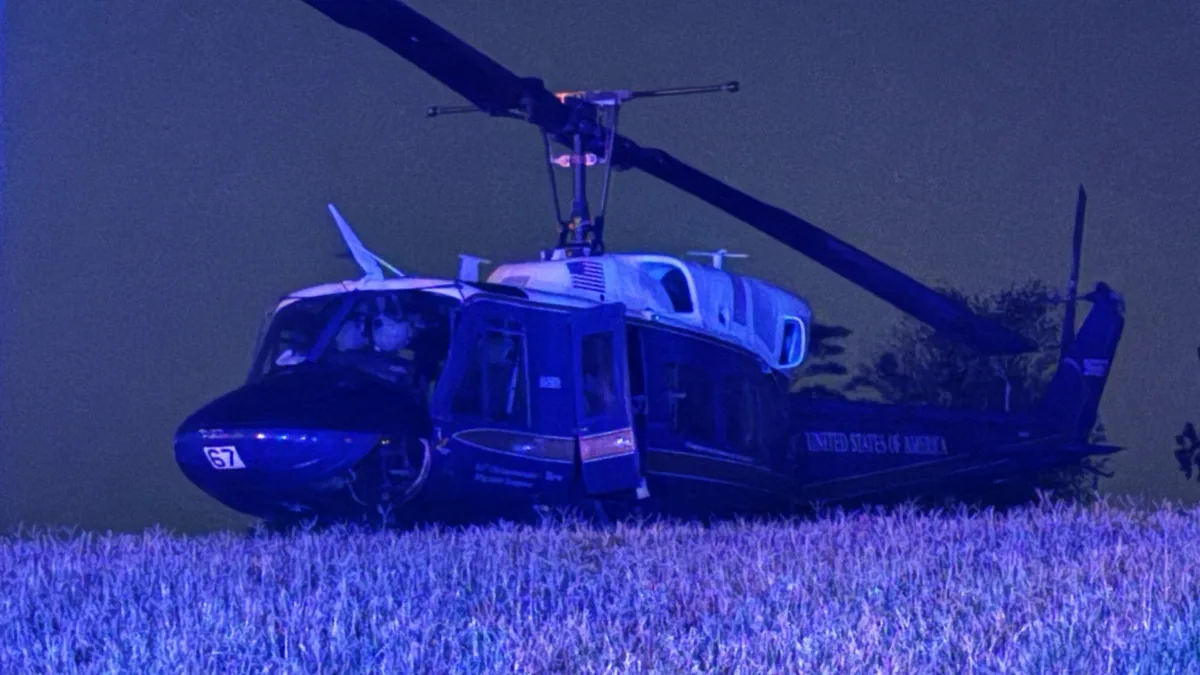 ABD Hava Kuvvetleri Helikopteri Washington'da Acil İniş Yaptı