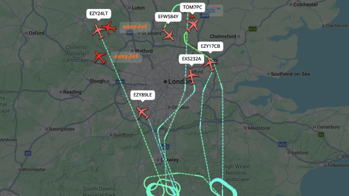 Gatwick'te Pist Acil Durumu Hava Trafiğini Kilitledi