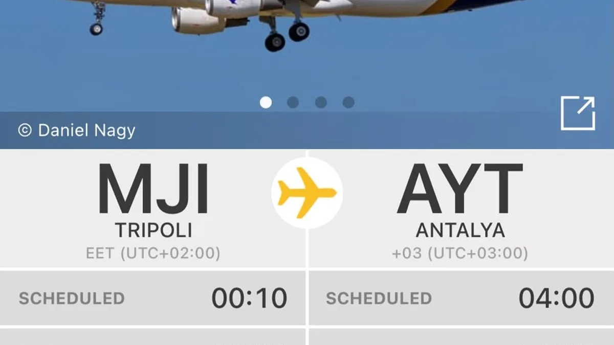 Medsky Airways, Trablus-Antalya Hattında Tarifeli Seferlere Başladı