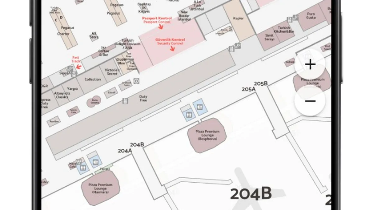İstanbul Havalimanı'nda Mobil Uygulama ile Terminal İçi Navigasyon Kolaylığı