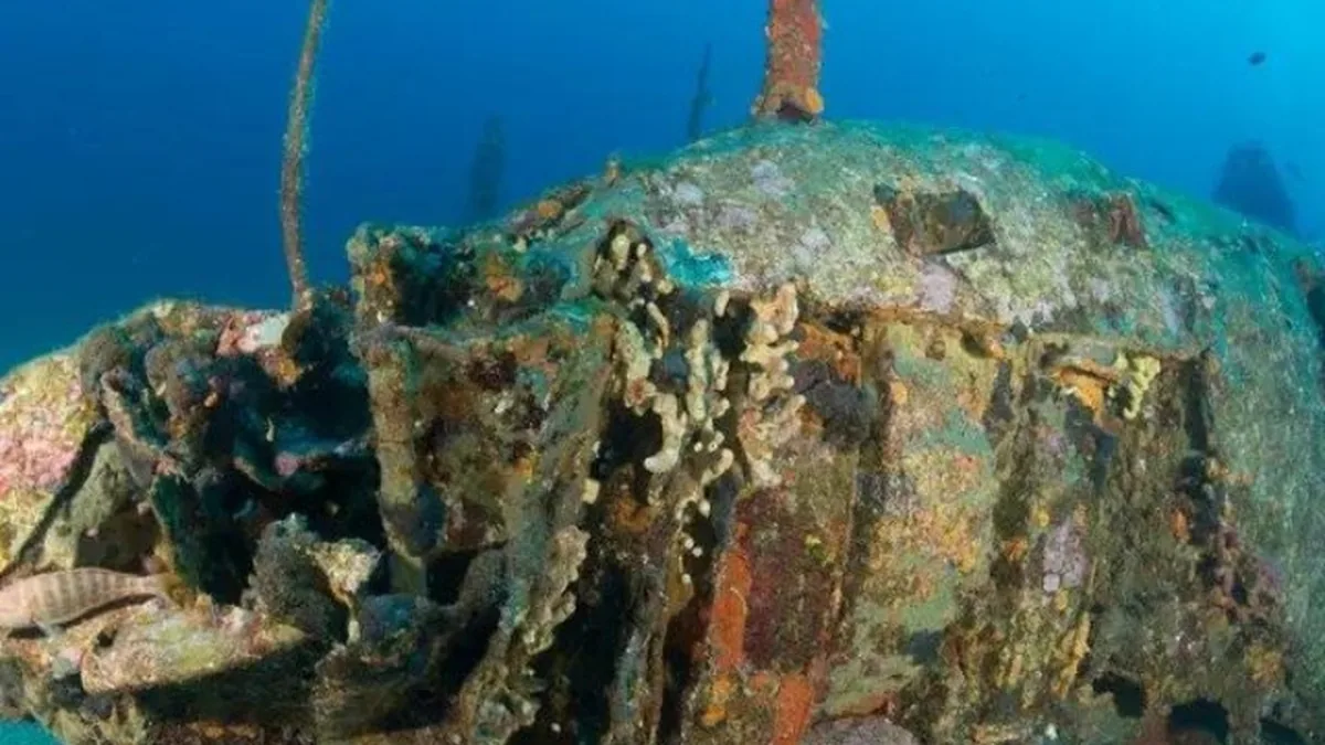 Fransa'da Tarihi P-38 Enkazı Lüks Yelkenli Kruvaziyer Tarafından Zarar Gördü