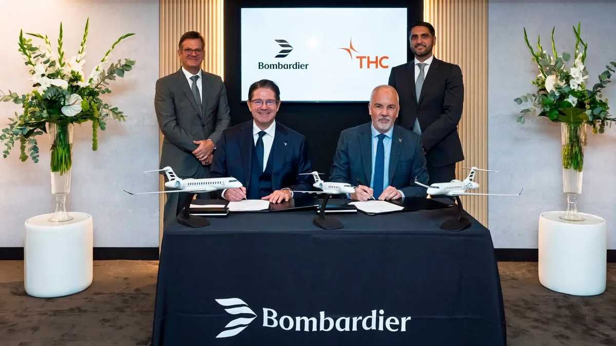 THC, Bombardier'den 60 Adede Kadar İş Jeti İçin Niyet Mektubu İmzaladı