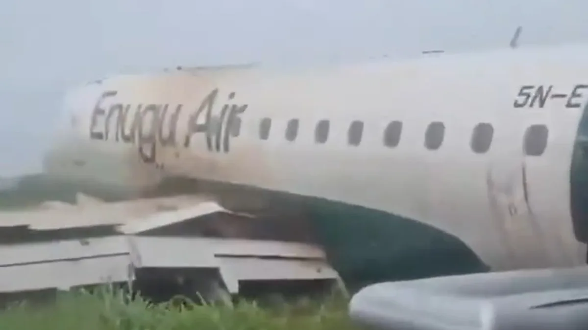 Nijerya'da Embraer E170LR Pistten Çıktı: 68 Kişi Tahliye Edildi