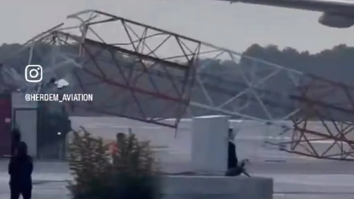 THY Uçağının Antalya'da Çarptığı Radar Anteni İçin Çalışmalar Sürüyor