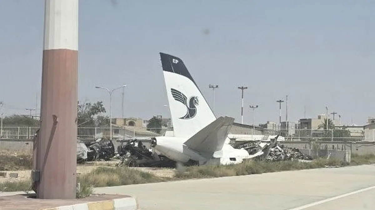 Iran Air A319 Uçağı Buşehr Saldırısında Tamamen İmha Oldu