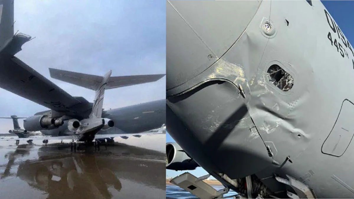 ABD Hava Kuvvetleri C-17'ye Robotla Üretilen İlk Paneli Taktı