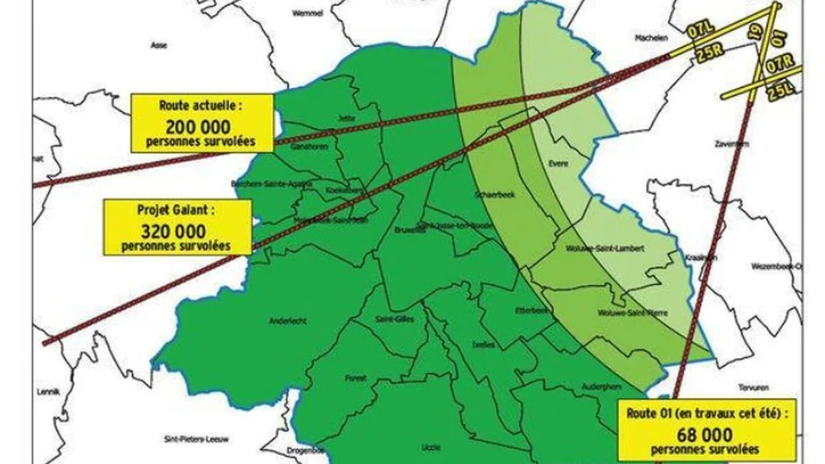 Brüksel Havalimanı Gürültü Krizi: Yeni Prosedür 42 Aileyi Yargıya Taşıdı