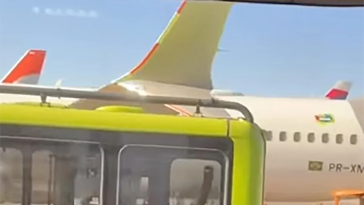 GOL Boeing 737 MAX 8 Uçağına Guarulhos'ta Otobüs Çarptı