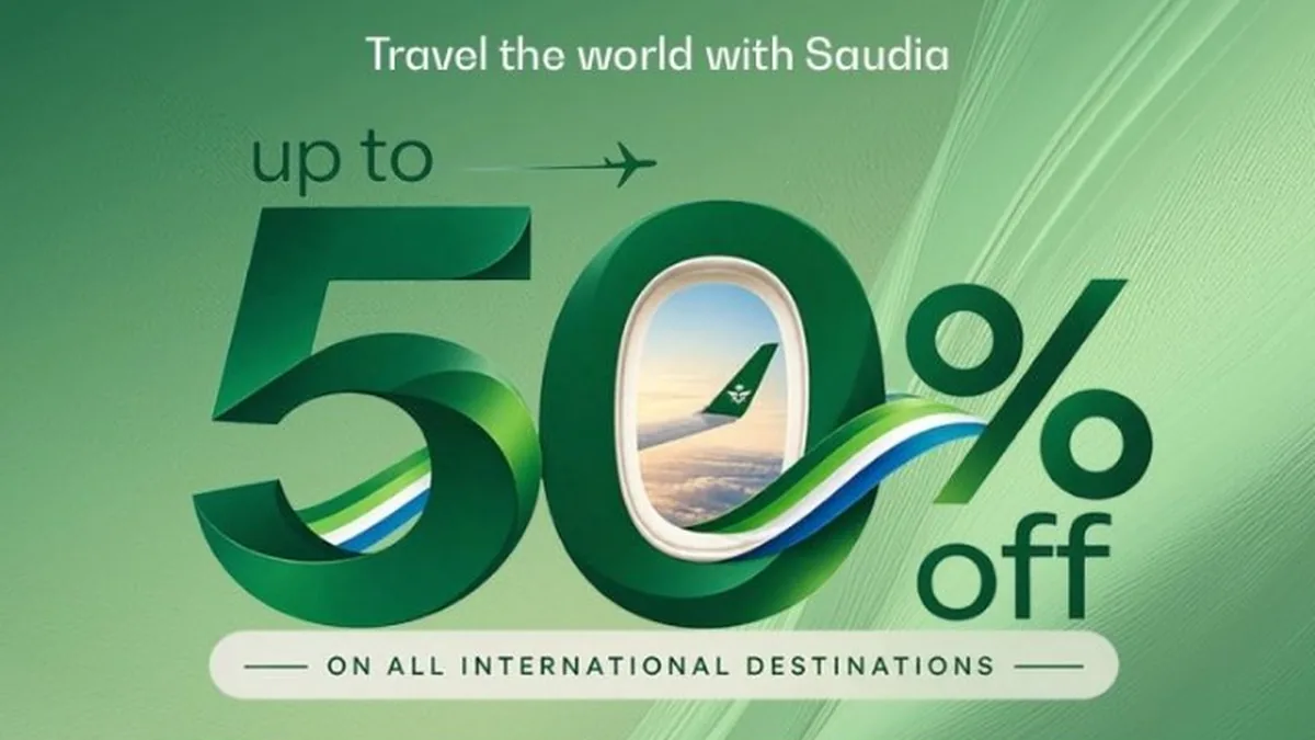 Saudia'dan İstanbul Dahil 100'den Fazla Destinasyona Büyük İndirim