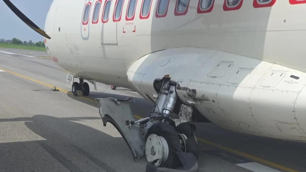 Alliance Air Uçağının İnişinde Lastik Patladı: 41 Kişi Tahliye Edildi