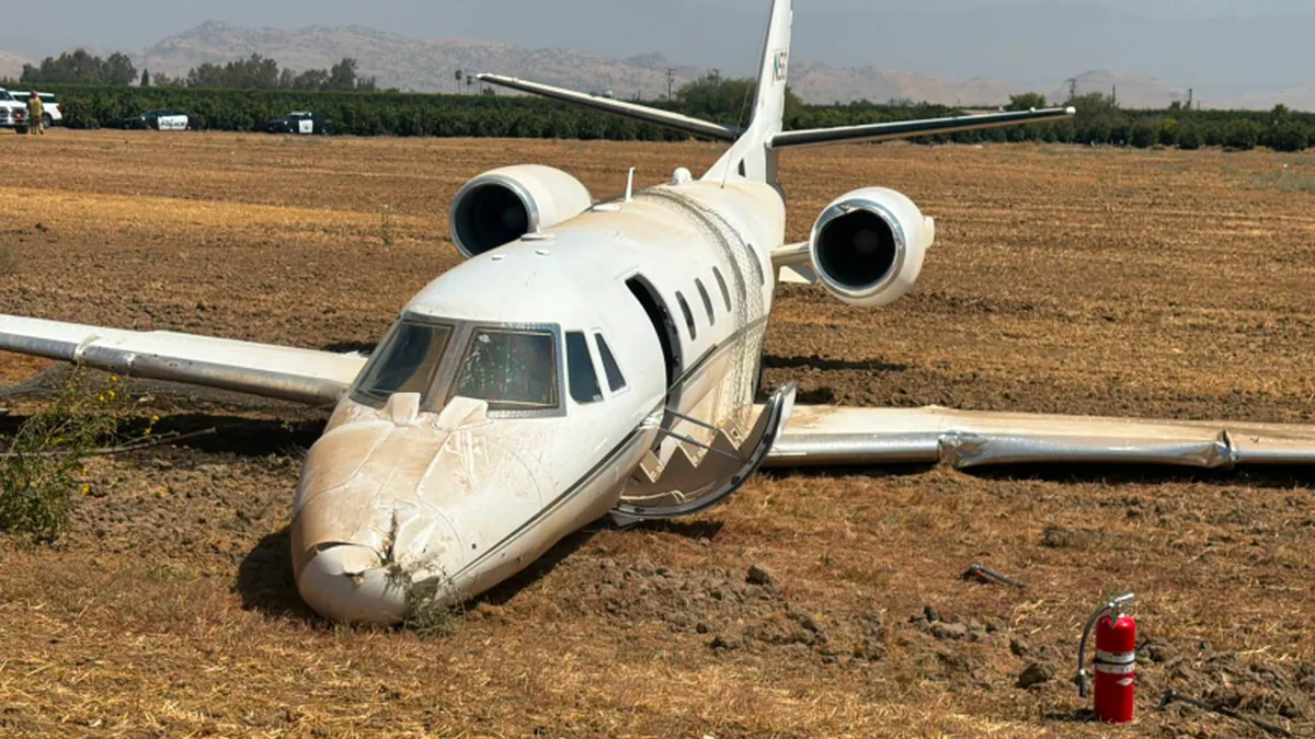 California'da Citation İş Jeti Pistten Çıktı: Yaralı Yok