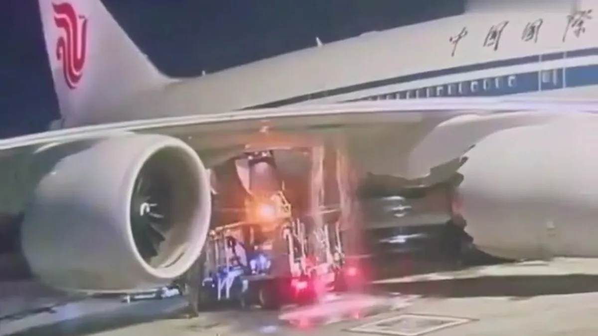 Air China 747-8'de JFK'de Yakıt Sızıntısı: Pekin Seferi İptal