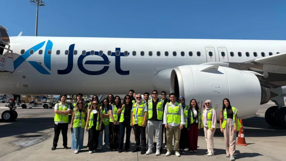 AJet'in 'Wing Up' Programı ile Gençler Sahada Operasyonları Deneyimledi