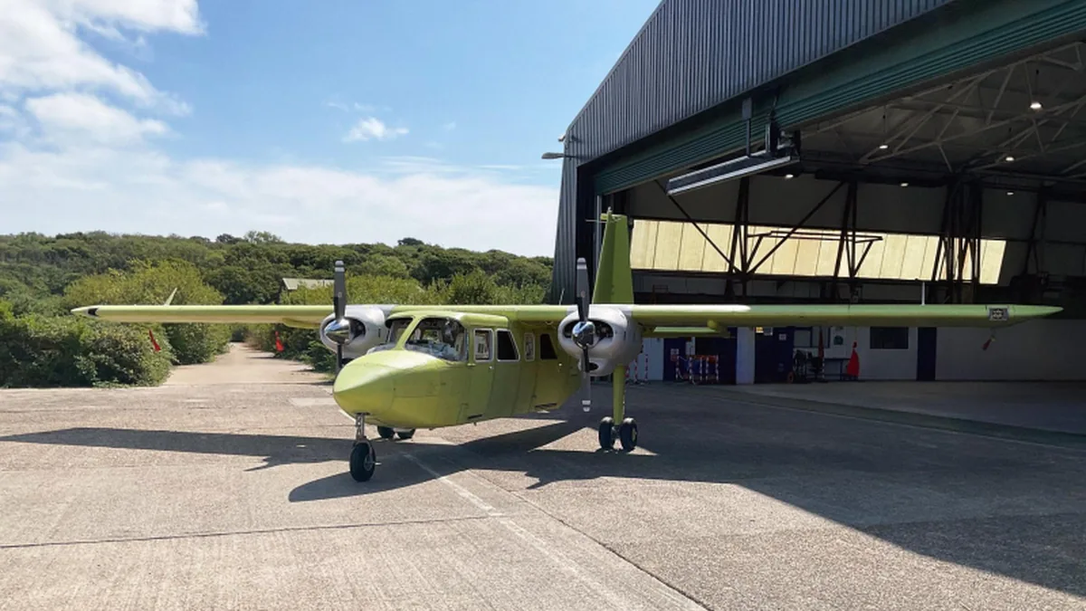 Yeni Britten-Norman Islander İngiltere'de İlk Uçuşunu Yaptı