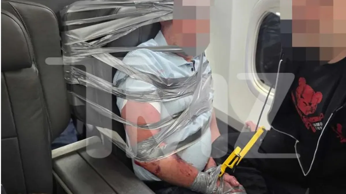 American Airlines Uçağında Taşkınlık: Yolcu Kelepçelenip Bağlandı