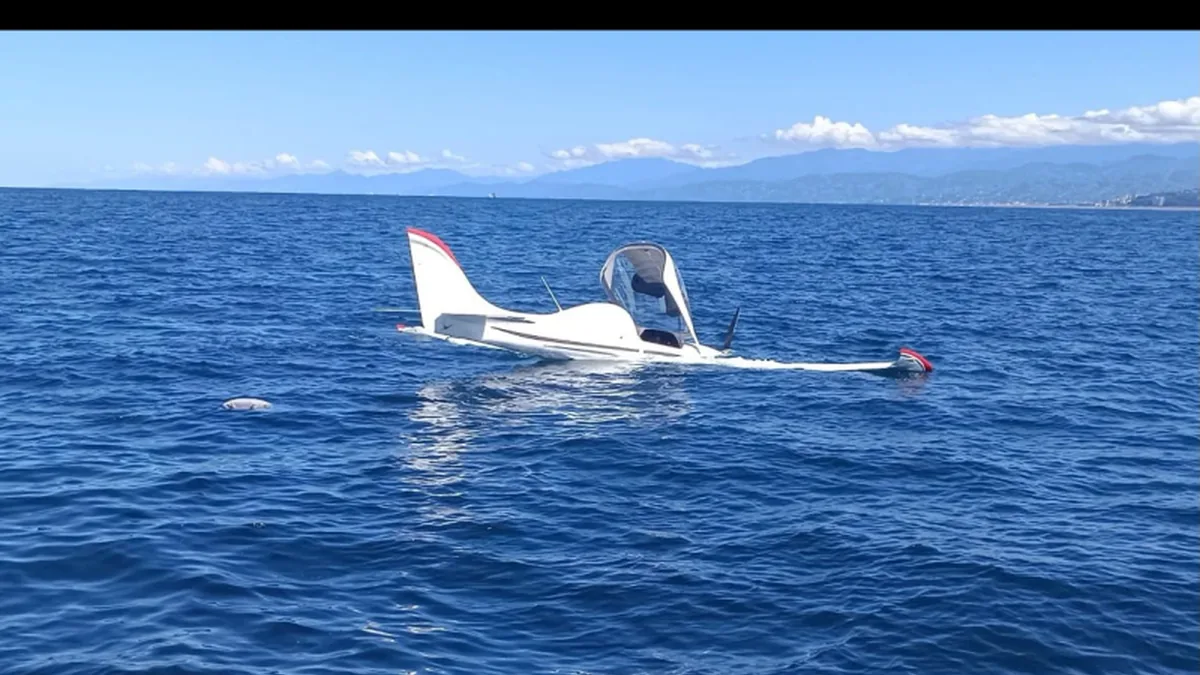 Uluslararası Turda Motor Arızası: Aerospool WT-9 Rize-Artvin Açıklarında Başarıyla Suya İndi
