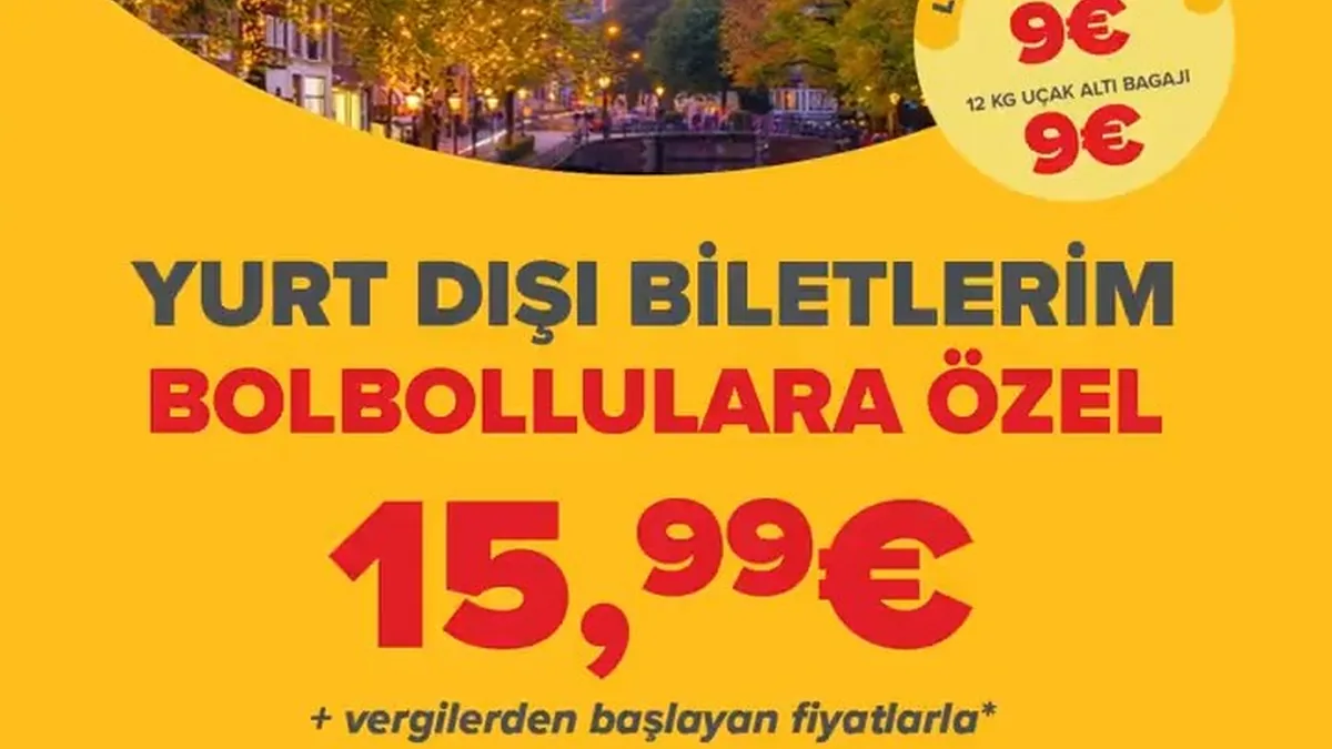 Pegasus'tan BolBollulara Özel Yurt Dışı Uçuş Kampanyası