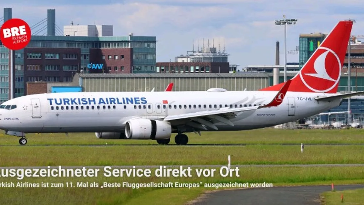 THY'ye Skytrax Başarısı İçin Bremen Havalimanı'ndan Tebrik