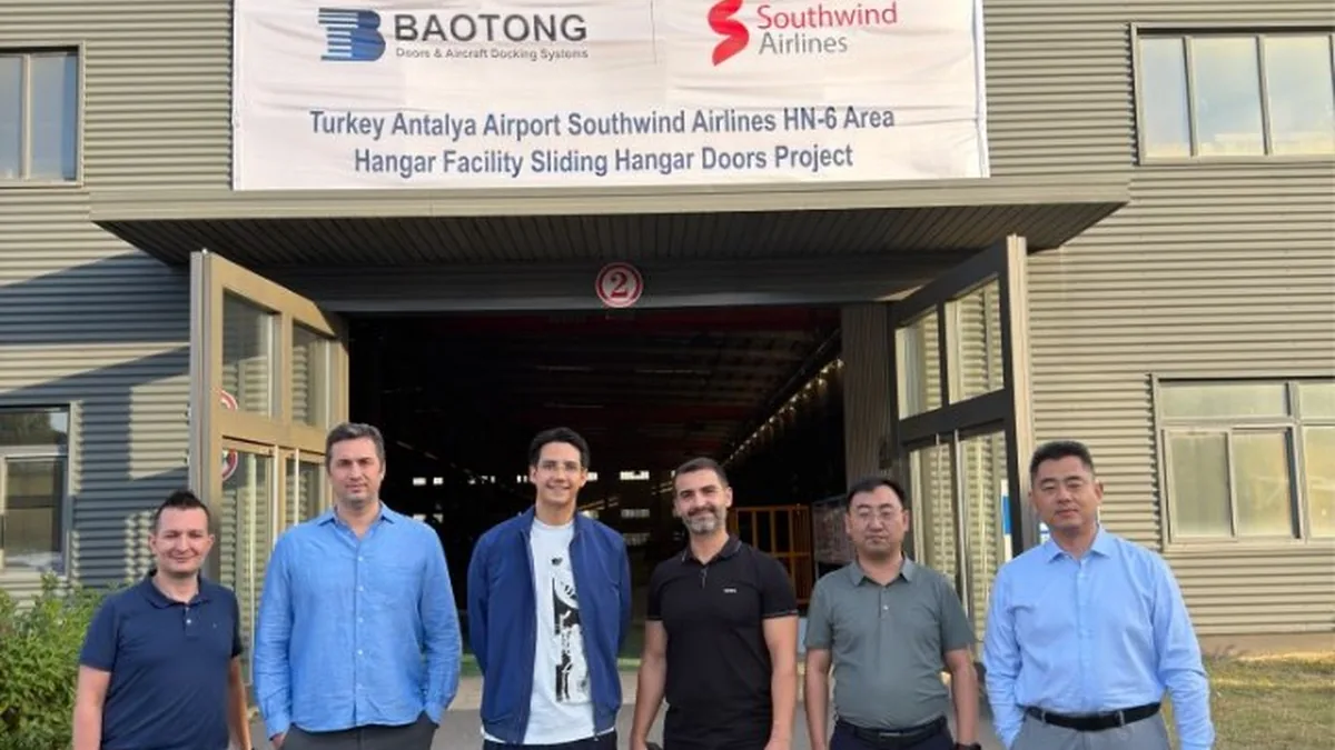 Southwind Airlines Hangar Kapı Sistemleri Çin'de İncelendi