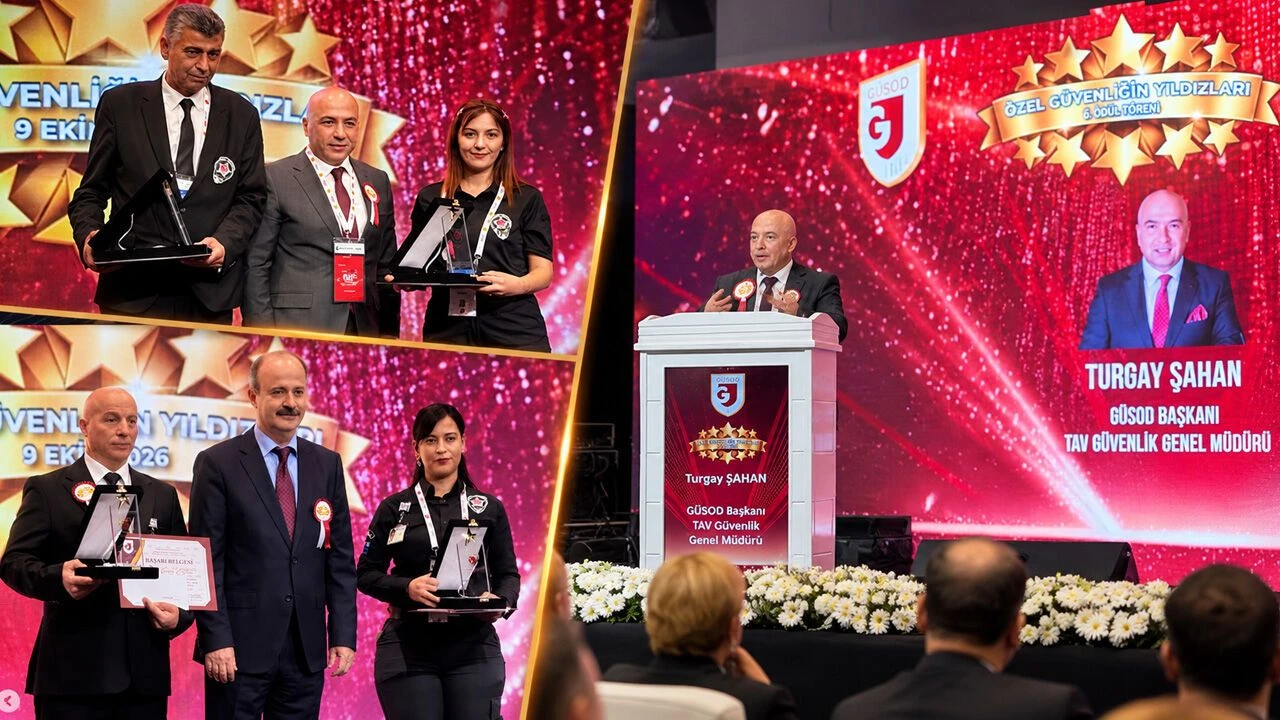 TAV Güvenlik Çalışanlarına GÜSOD'dan 'Özel Güvenliğin Yıldızları' Ödülü