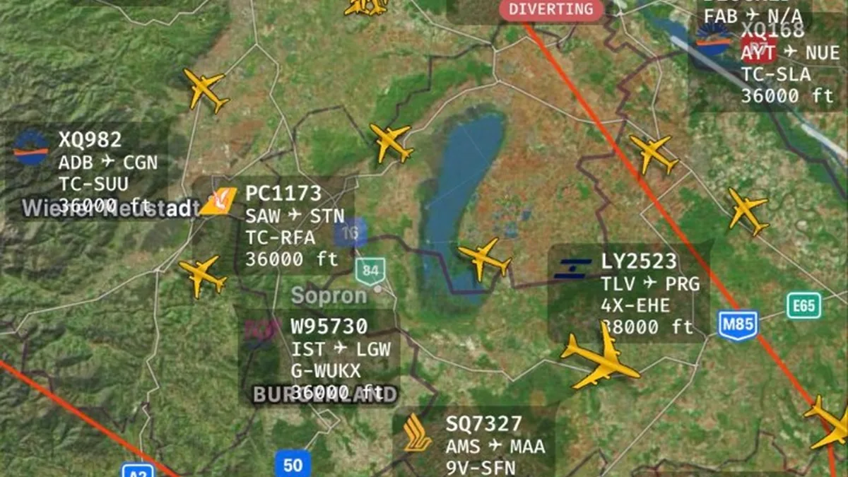 SunExpress'in Düsseldorf-Çukurova Seferi Viyana'ya Divert Etti