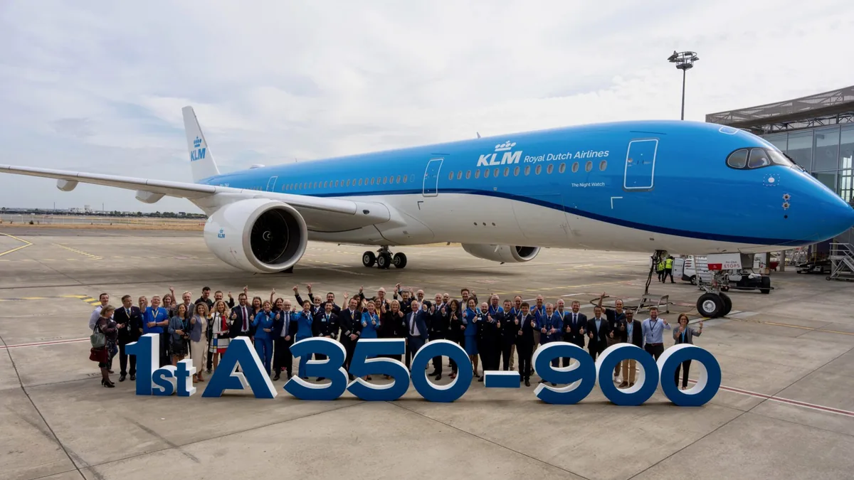 KLM İlk Airbus A350'sini Teslim Aldı: 'Gece Devriyesi'