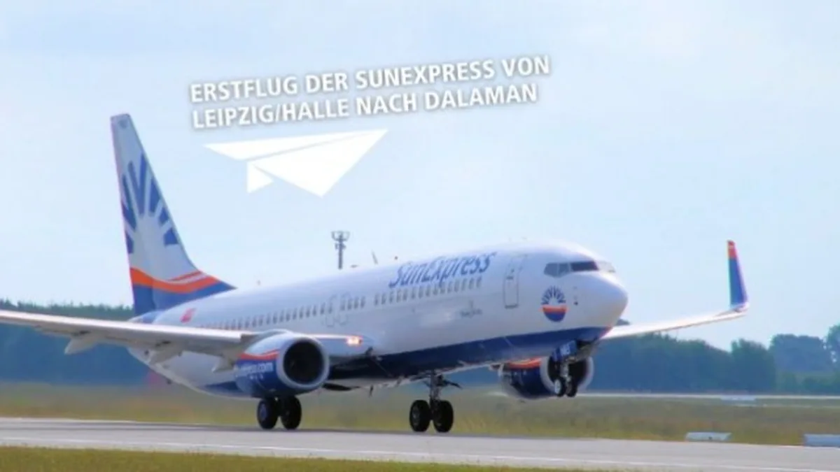 SunExpress, Leipzig/Halle-Dalaman Uçuşlarını Yeniden Başlattı