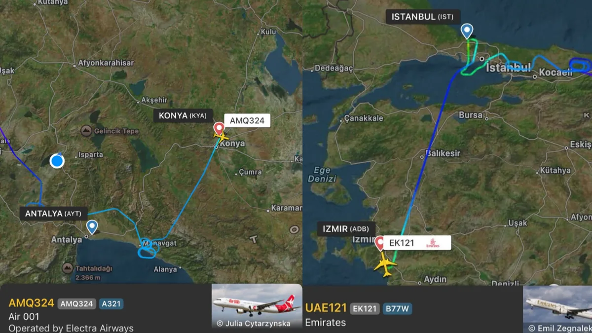 İstanbul ve Antalya'da Olumsuz Hava Uçuşları Aksattı: Divertler Yaşandı