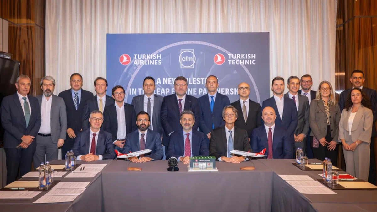THY ve CFM'den 600'den Fazla LEAP-1B Motoru İçin Stratejik Anlaşma