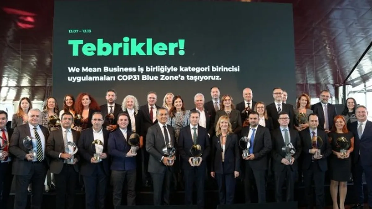 İGA İstanbul Havalimanı'na Sürdürülebilir Dönüşüm Ödülü Takdim Edildi