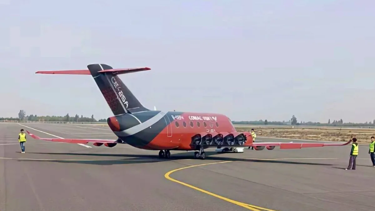 COMAC'ın Elektrikli Bölgesel Uçağı CE-25A'dan Yeni Görüntüler Ortaya Çıktı
